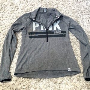 VS Pink half zip jacket